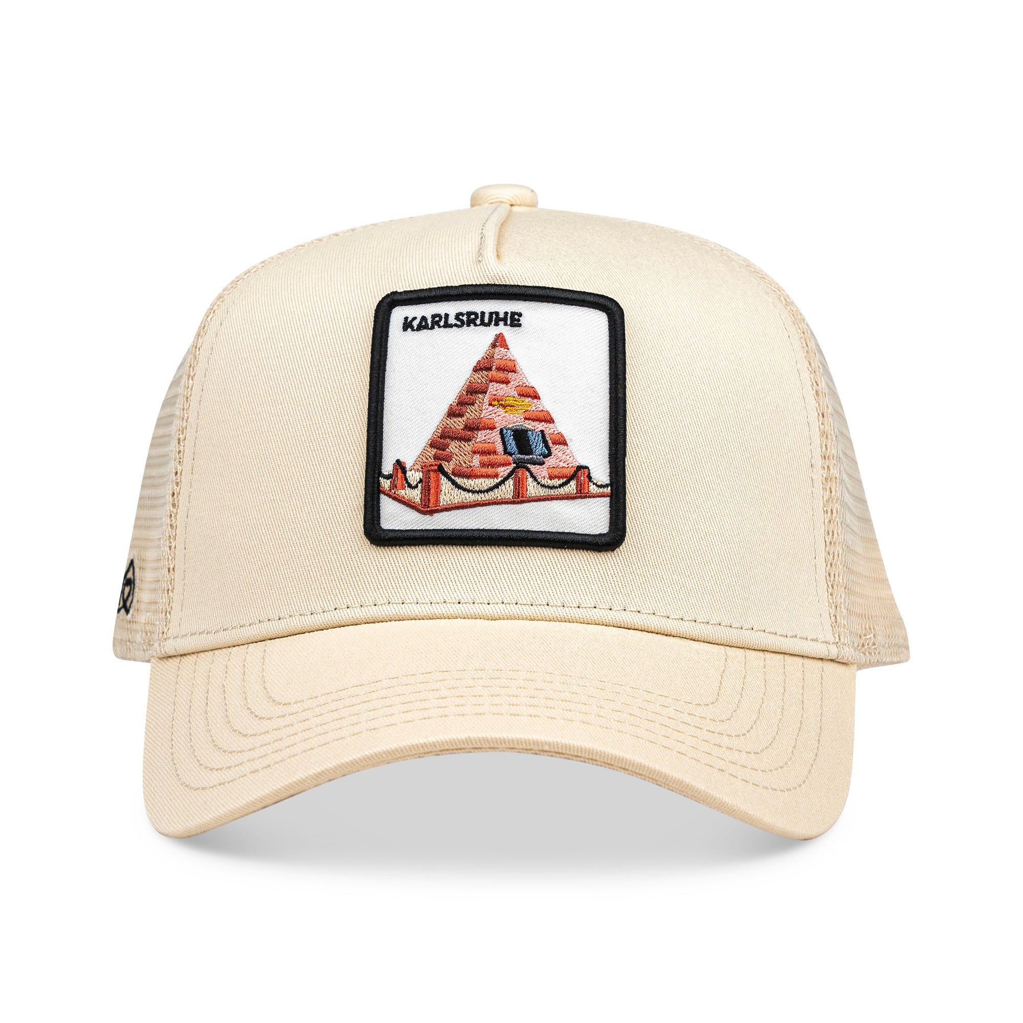 Karlsruhe Pyramide Trucker Cap Mit Patch, Headwear, Kappe, Bestickt