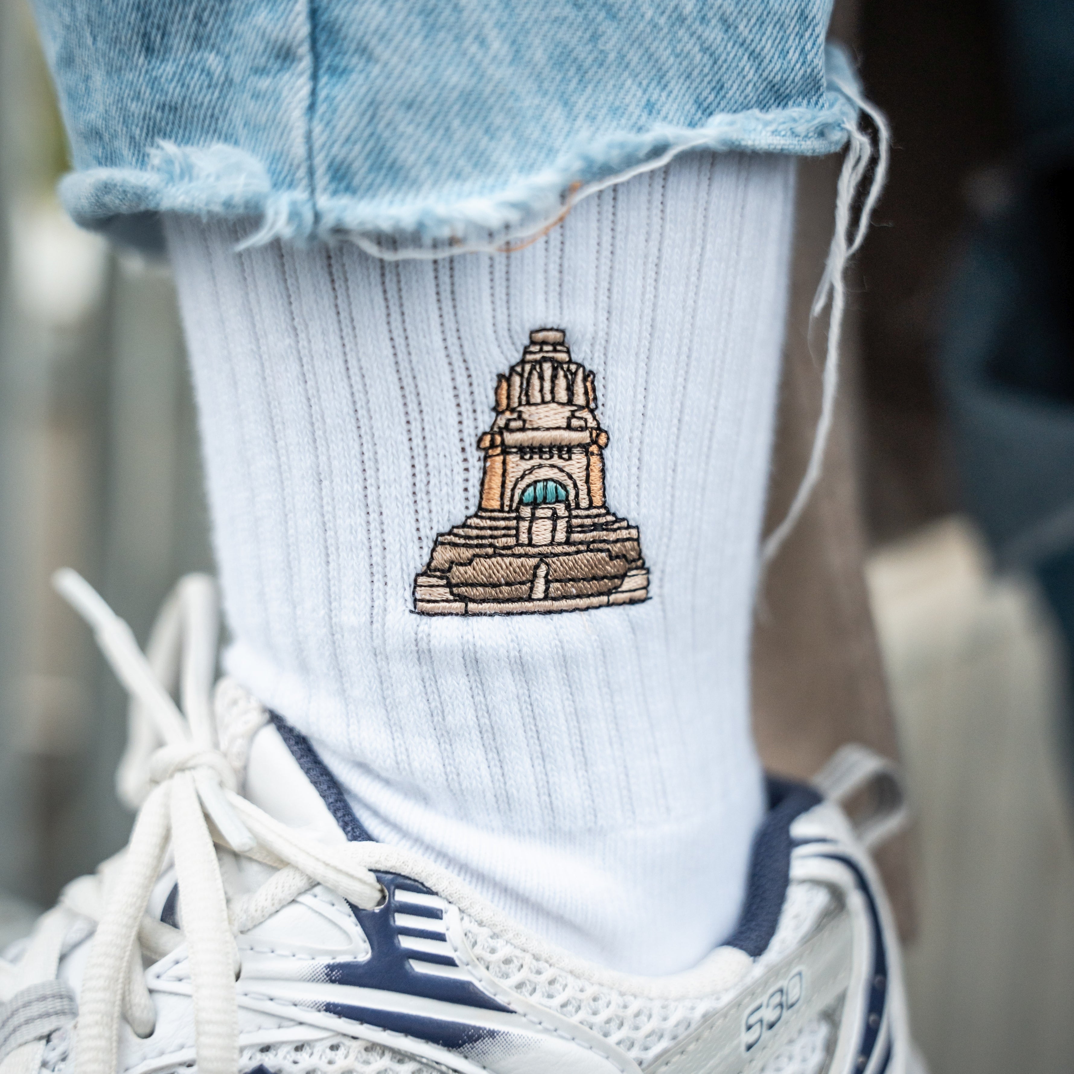 Leipzig Sportsocken 4er-Set Mix, Völkerschlachtdenkmal, Lpz & Leipzig, Völki