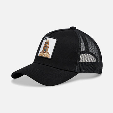 LEIPZIG VÖLKERSCHLACHTDENKMAL Trucker Cap mit Patch, Headwear, Kappe, bestickt