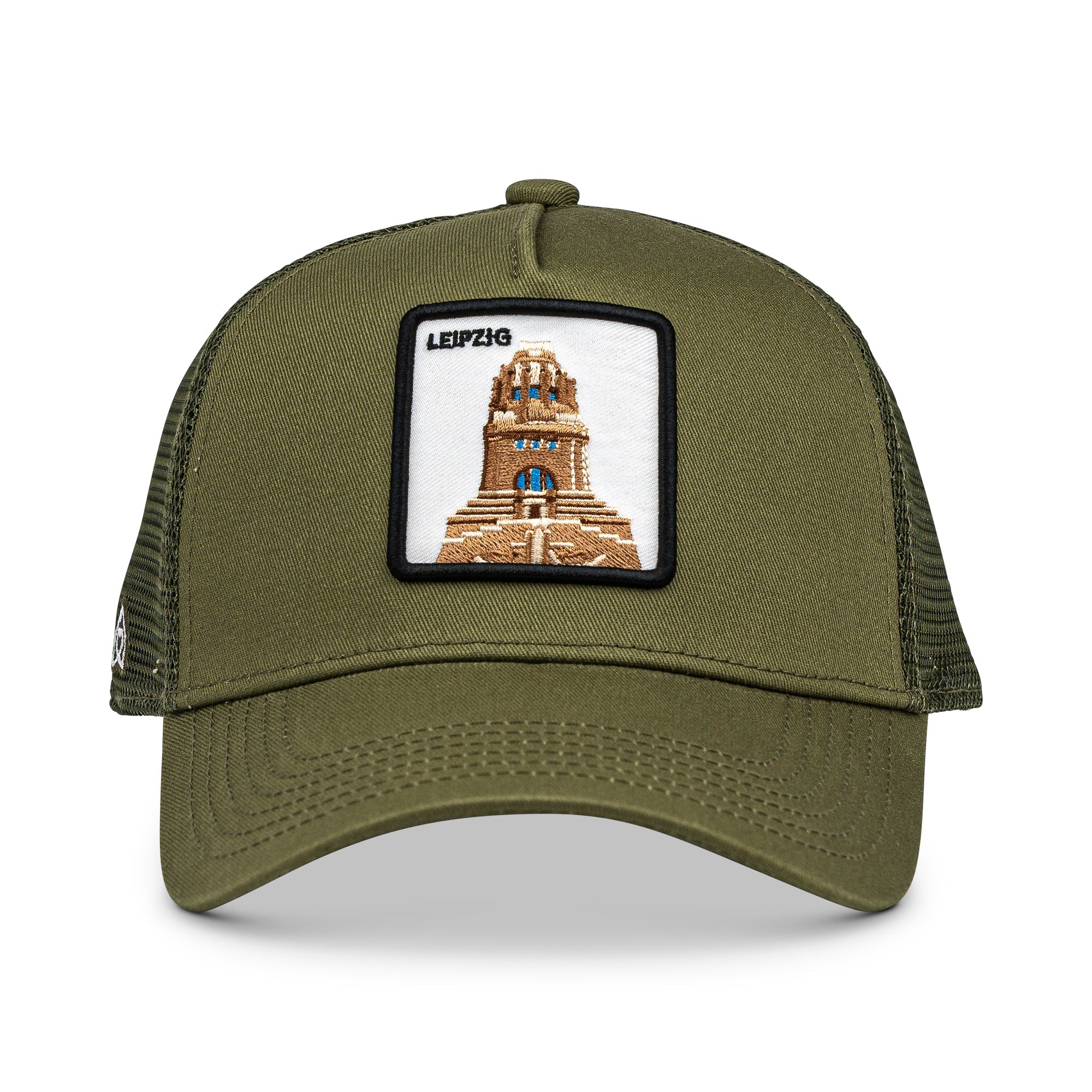 Leipzig Völkerschlachtdenkmal Trucker Cap Mit Patch, Headwear, Kappe, Bestickt