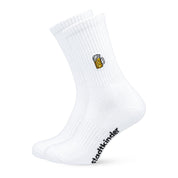 Bier Masskrug Sportsocken, weiß, München