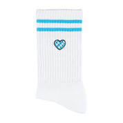 Herz Blauweiß Sportsocken