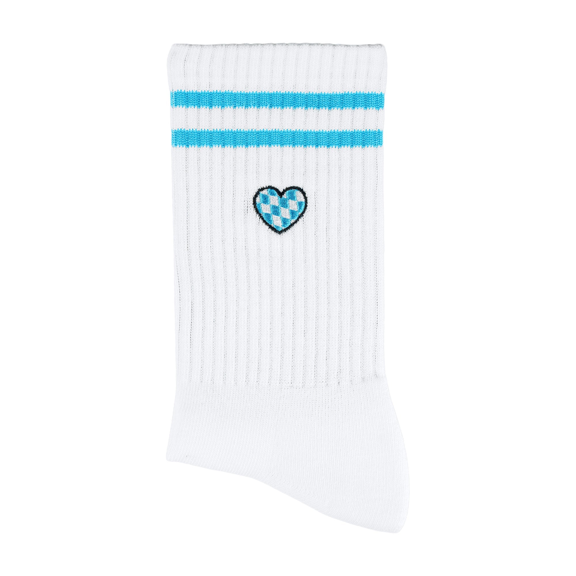Herz Blauweiß Sportsocken