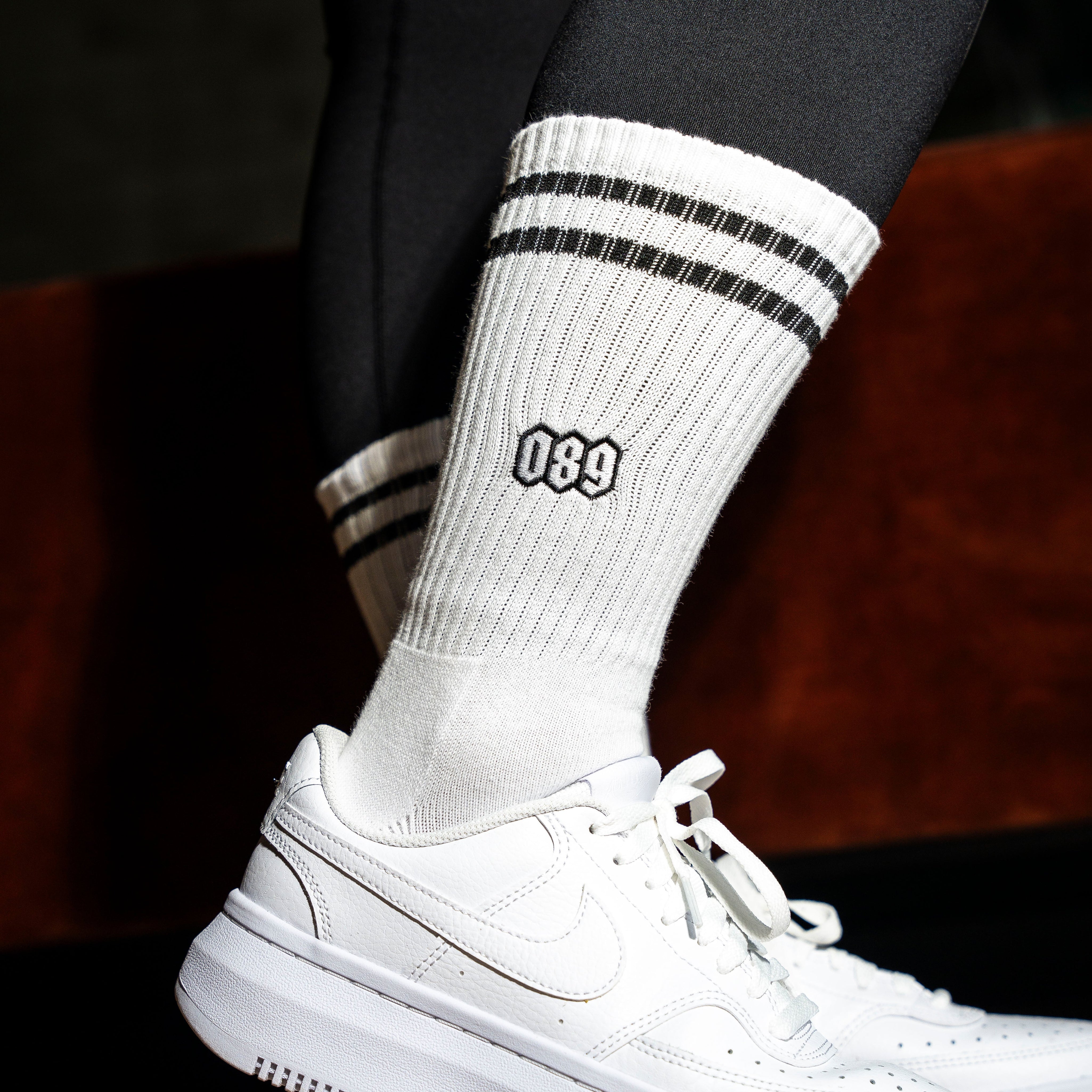 089 Socken weiß, München, Sportsocken, Tennissocken