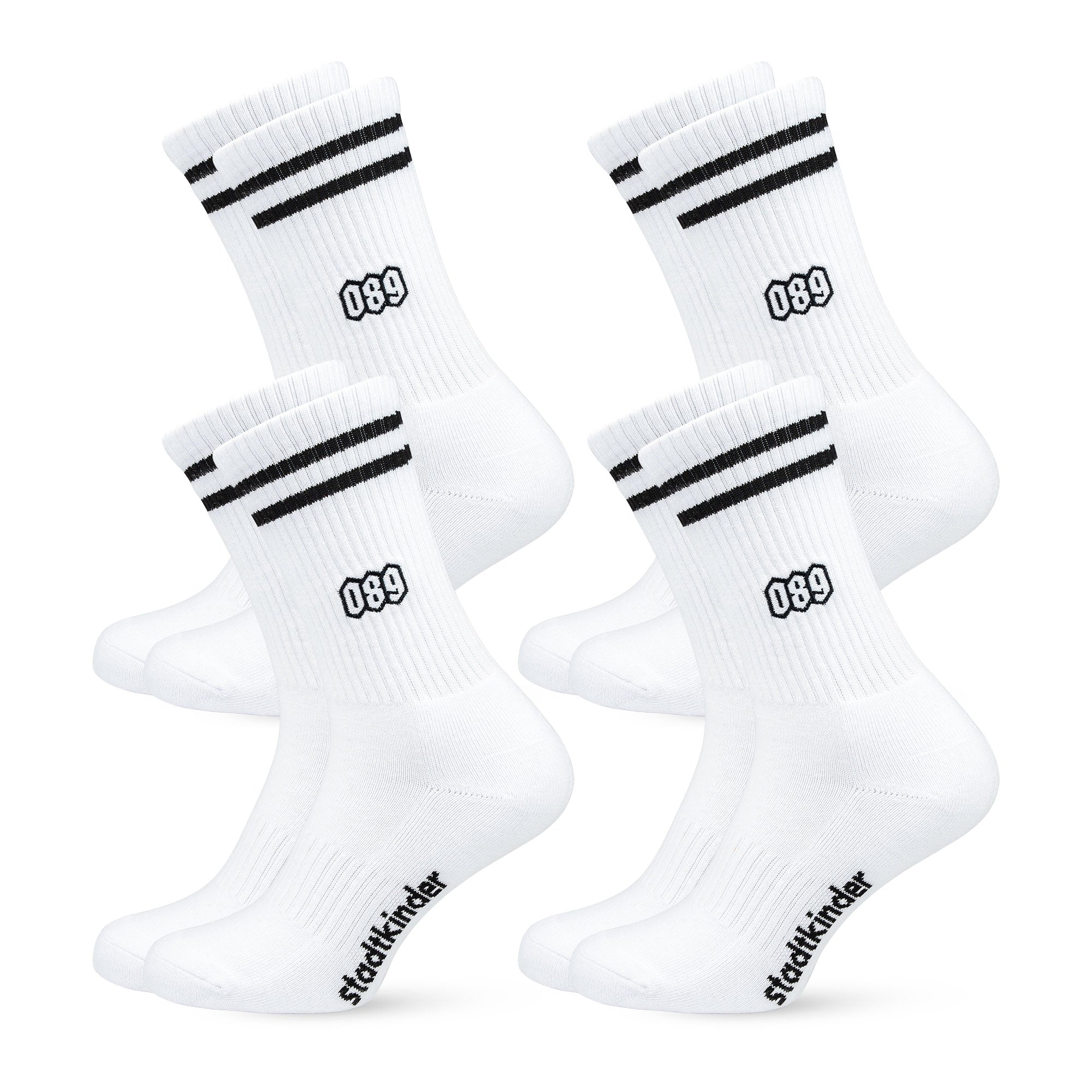 089 Socken weiß, München, Sportsocken, Tennissocken