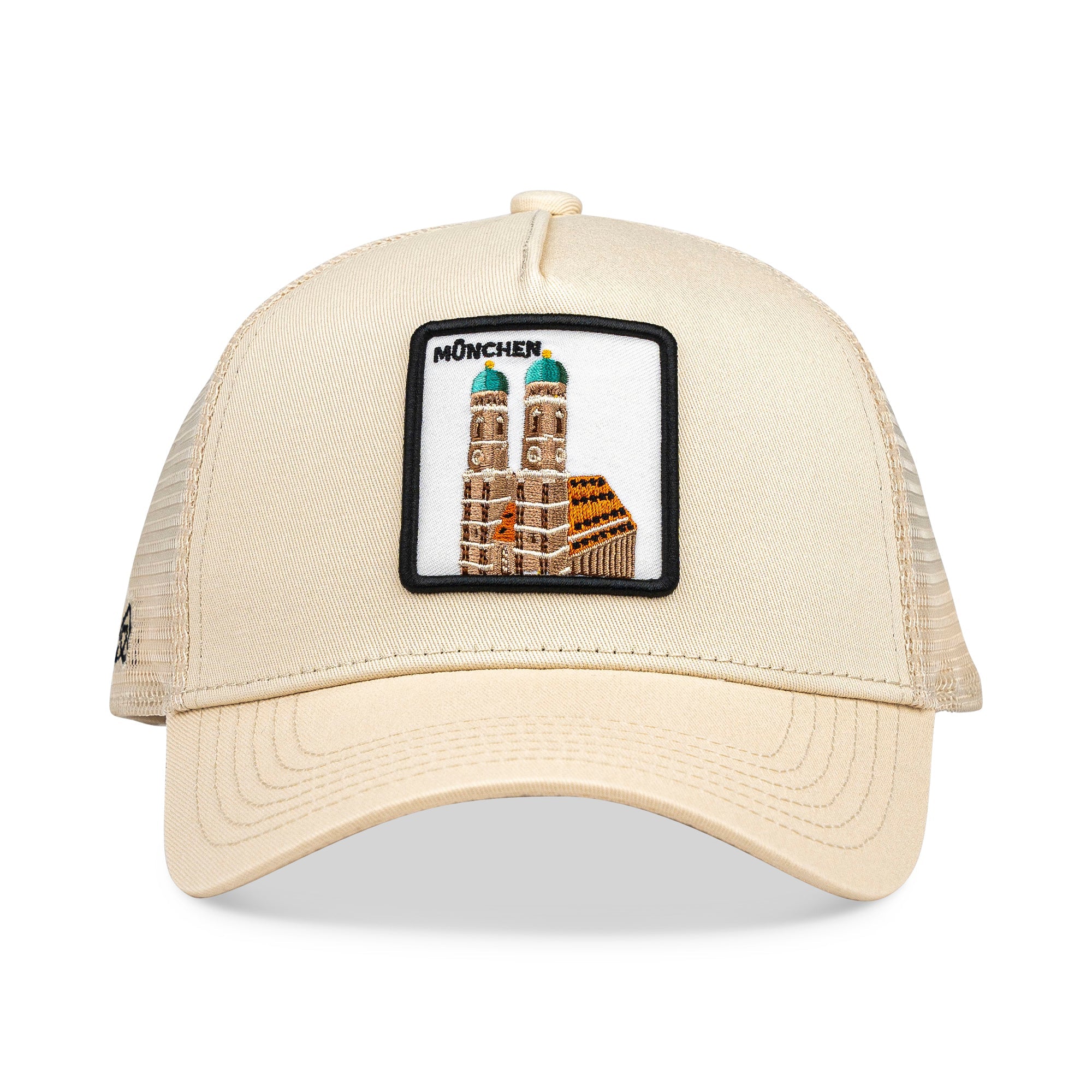München Frauenkirche Trucker Cap Mit Patch, Headwear, Kappe, Bestickt