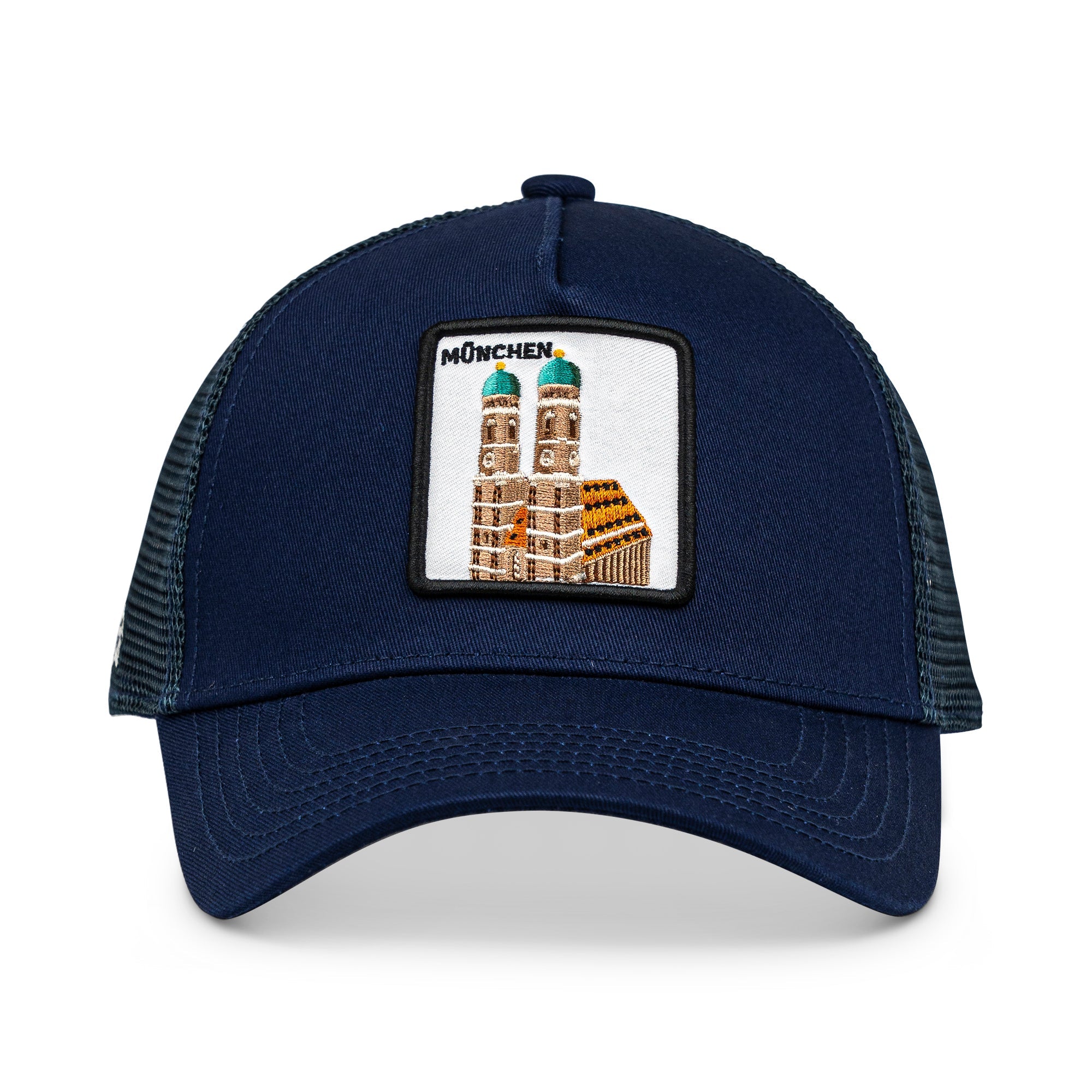 München Frauenkirche Trucker Cap Mit Patch, Headwear, Kappe, Bestickt