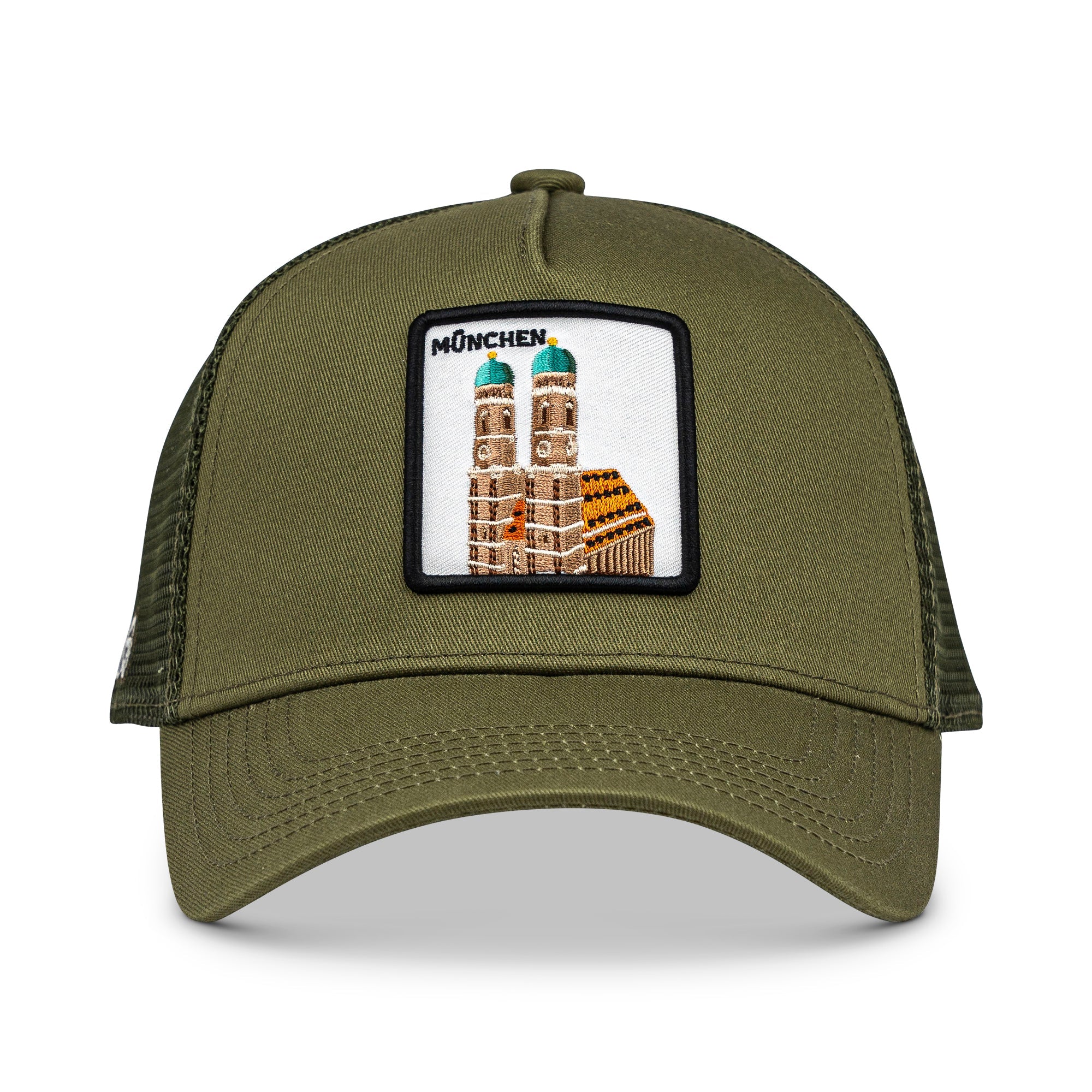München Frauenkirche Trucker Cap Mit Patch, Headwear, Kappe, Bestickt