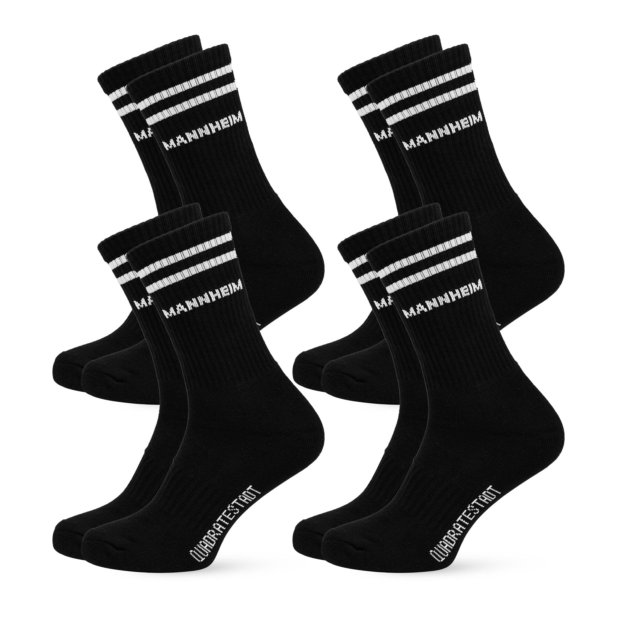 Mannheim Sportsocken, schwarz