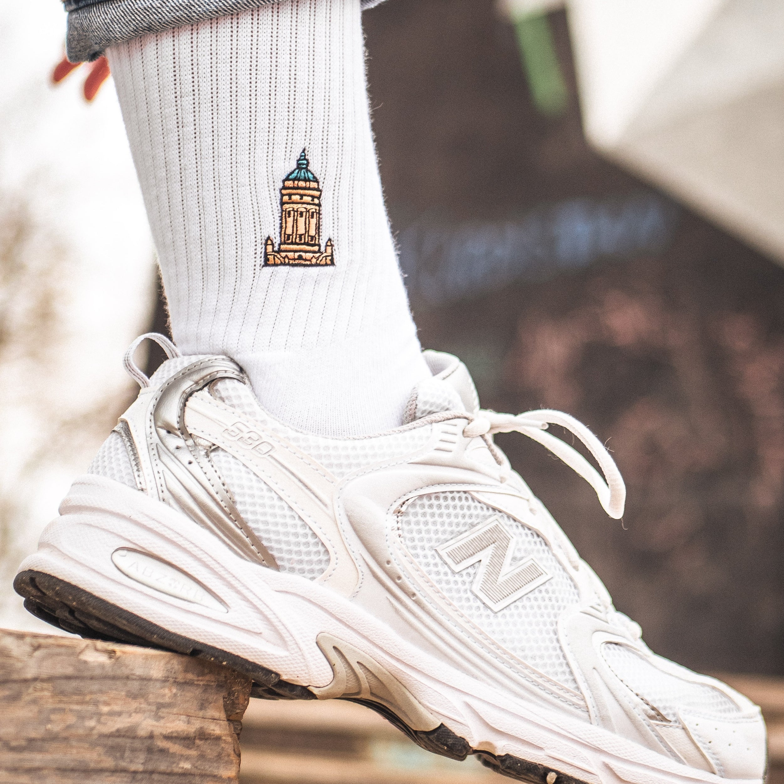 Mannheim Sportsocken 4er-Set Mix, Wasserturm, 68 & Mannheim