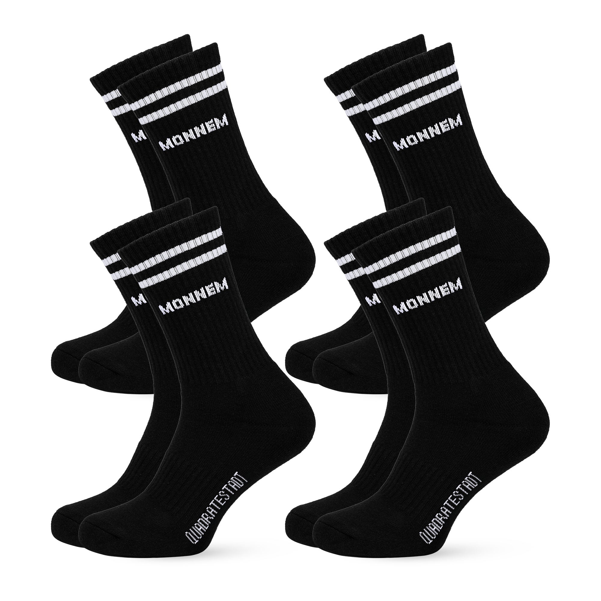 Monnem Sportsocken schwarz, Mannheim