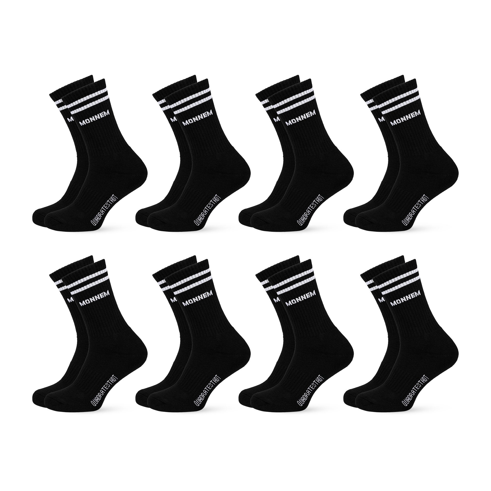 Monnem Sportsocken schwarz, Mannheim