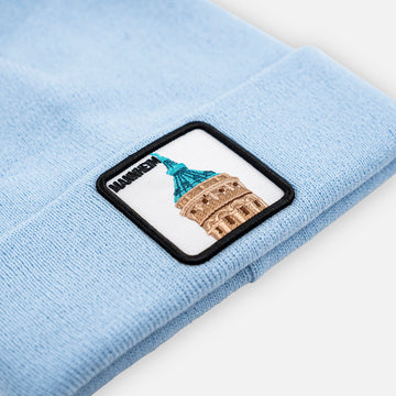 MANNHEIM WASSERTURM Patch Beanie bestickt, Headwear, Rib Beanie, Strickmütze