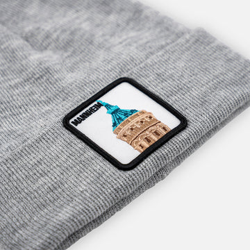 MANNHEIM WASSERTURM Patch Beanie bestickt, Headwear, Rib Beanie, Strickmütze