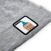 Mannheim Wasserturm Patch Beanie Bestickt, Headwear, Rib Beanie, Strickmütze