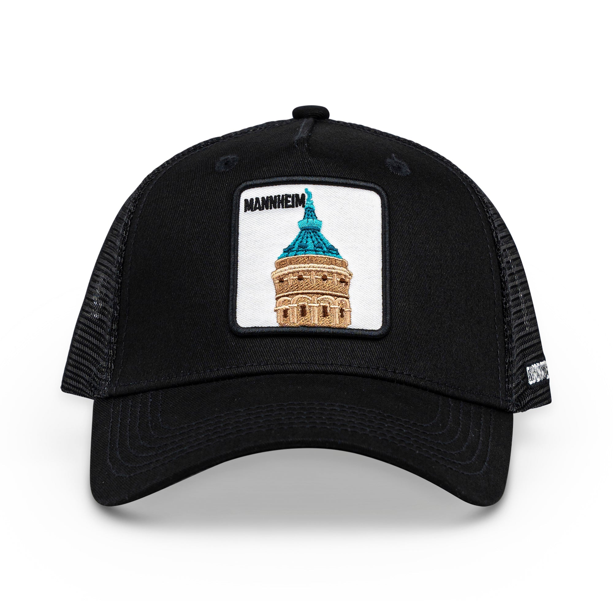 Mannheim Wasserturm Trucker Cap Mit Patch, Headwear, Kappe, Bestickt