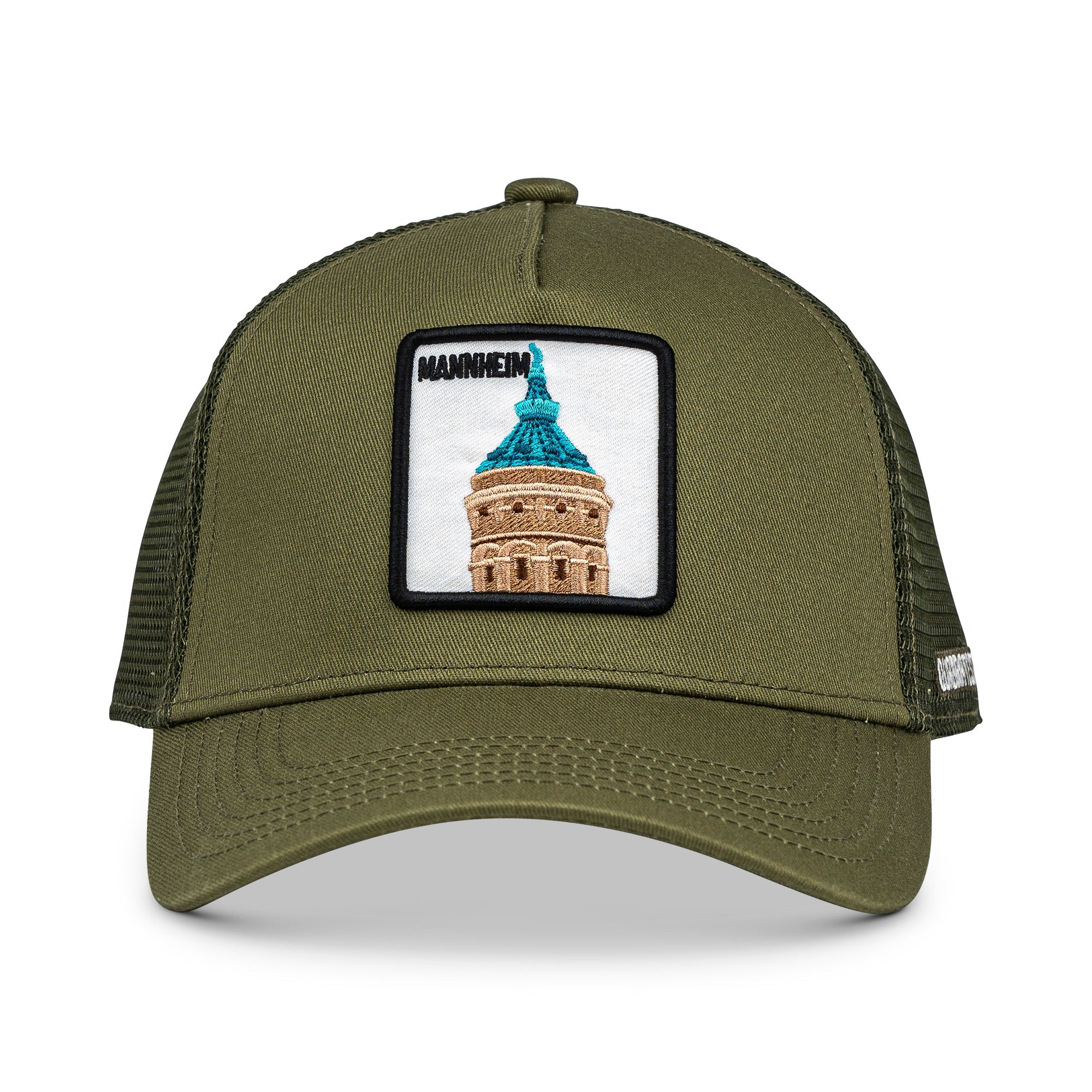 Mannheim Wasserturm Trucker Cap Mit Patch, Headwear, Kappe, Bestickt