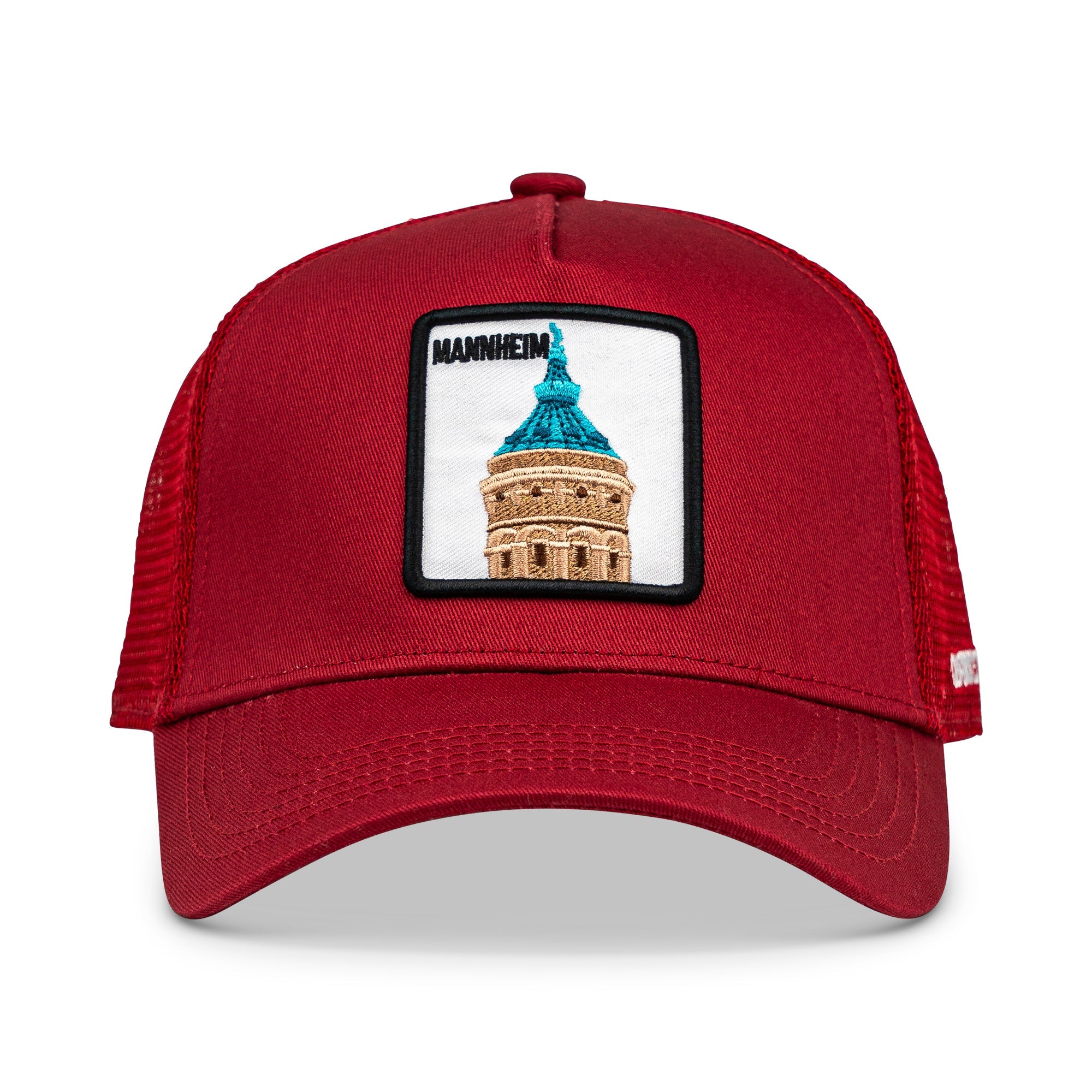 Mannheim Wasserturm Trucker Cap Mit Patch, Headwear, Kappe, Bestickt