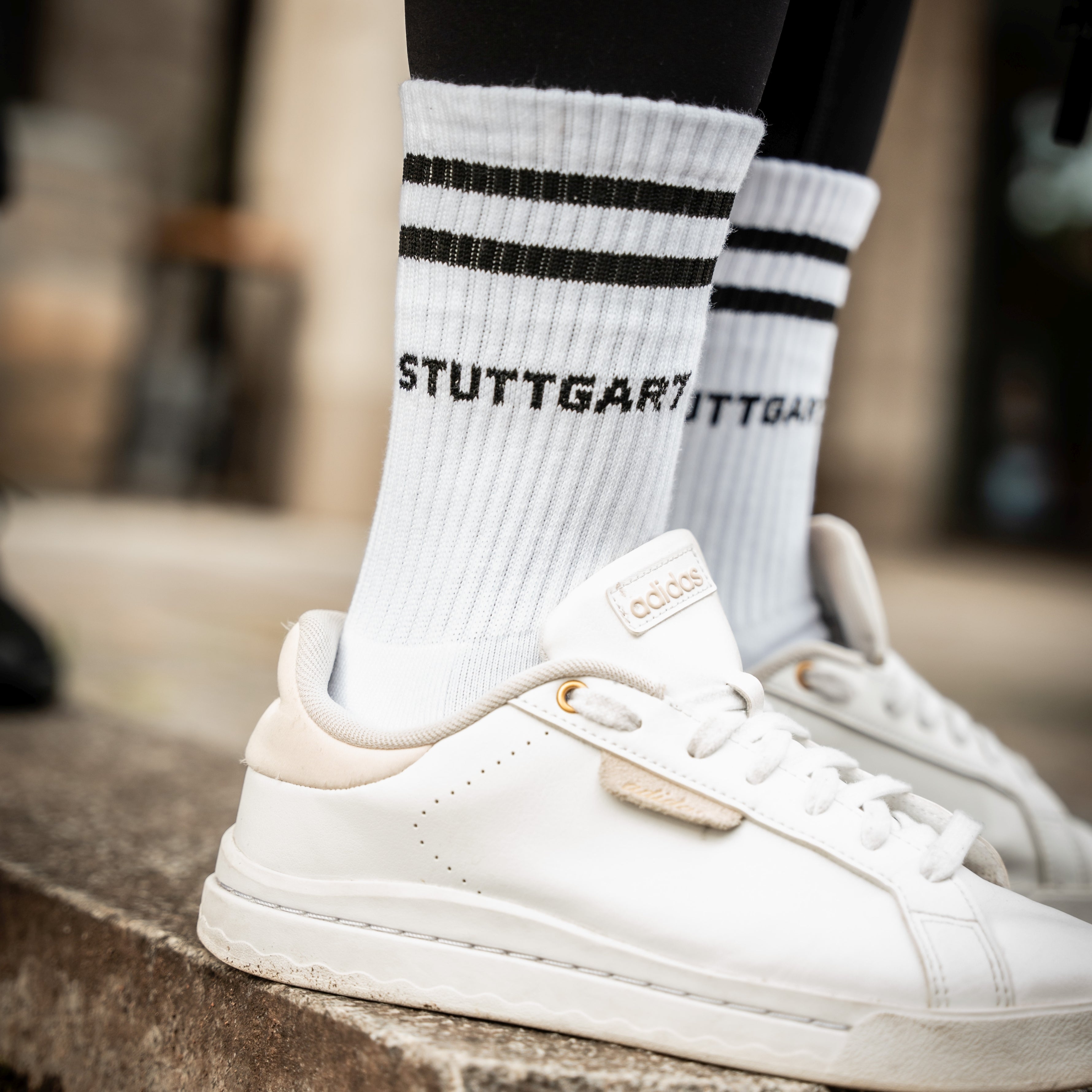 Stuttgart Sportsocken 4er-Set Mix, Fernsehturm, 0711 & Stuttgart