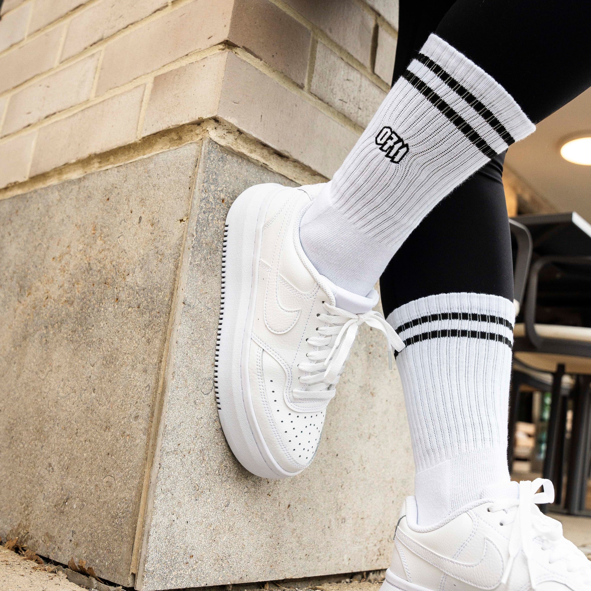 0711 Socken weiß, Stuttgart, Sportsocken, Tennissocken
