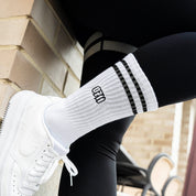 0711 Socken weiß, Stuttgart, Sportsocken, Tennissocken