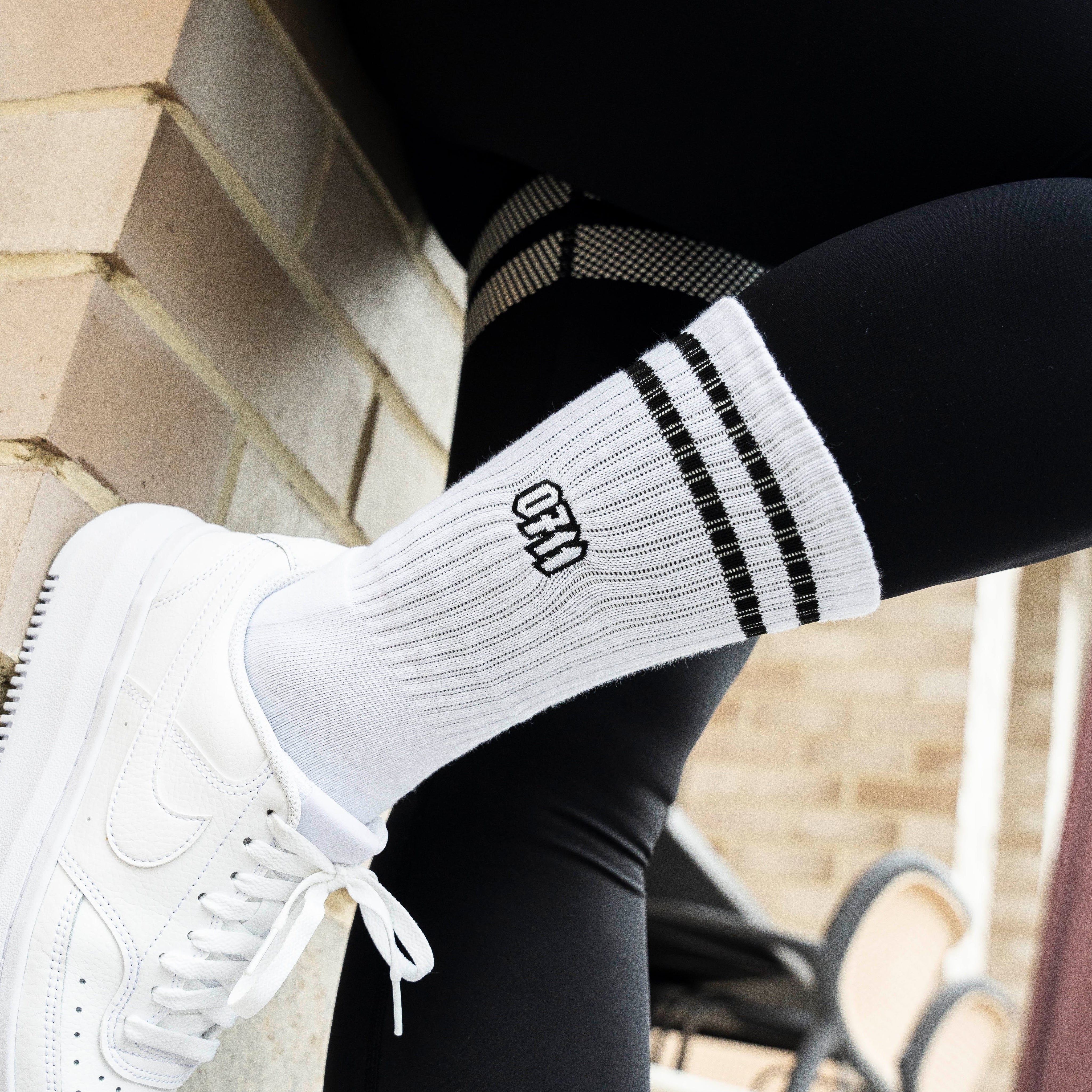 0711 Socken weiß, Stuttgart, Sportsocken, Tennissocken