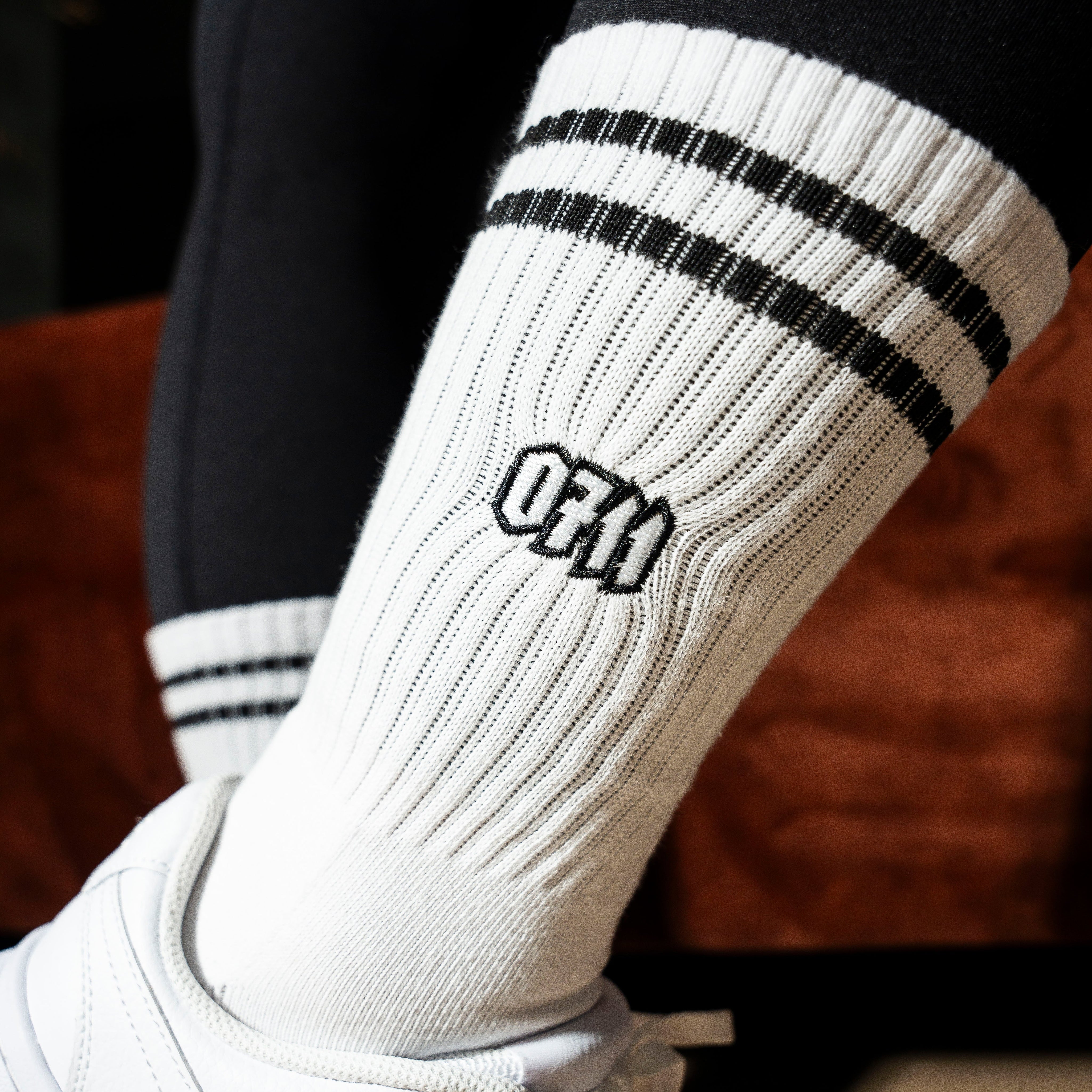 0711 Socken weiß, Stuttgart, Sportsocken, Tennissocken