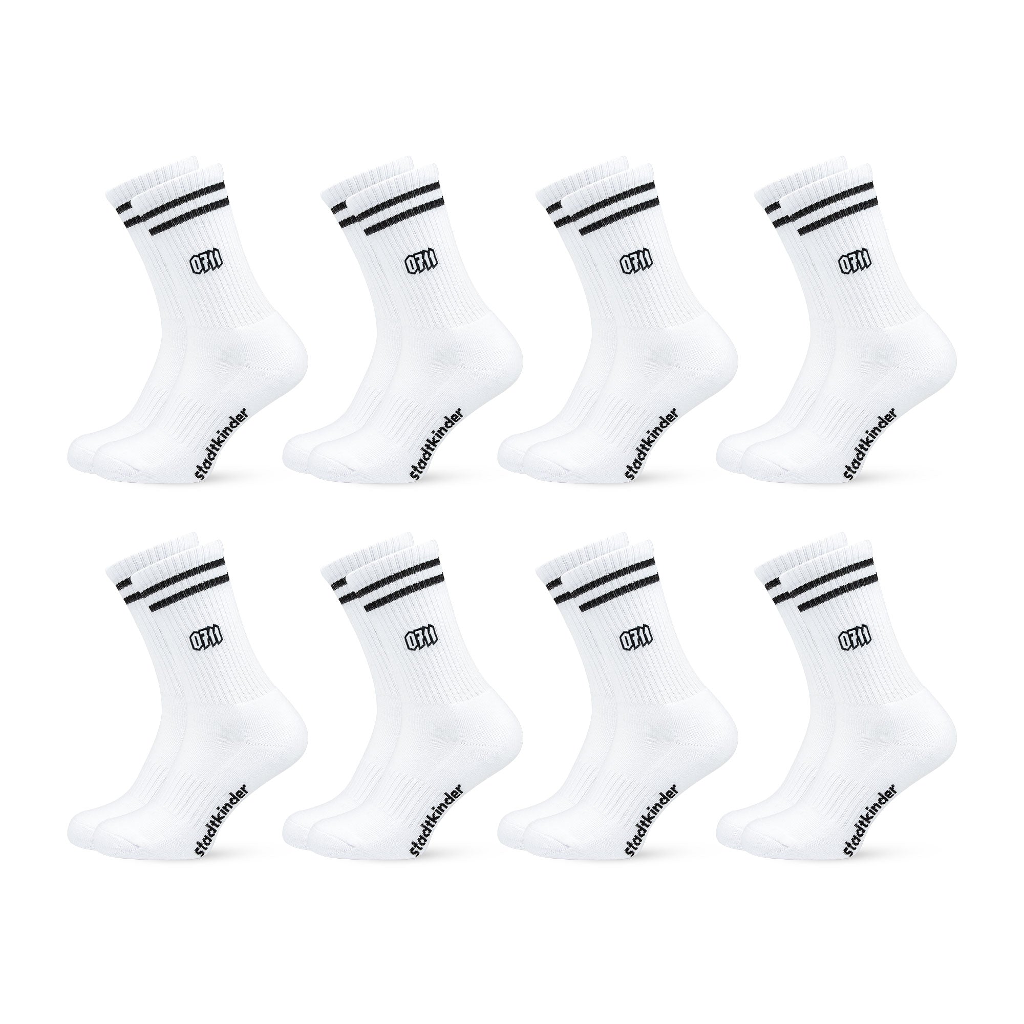 0711 Socken weiß, Stuttgart, Sportsocken, Tennissocken