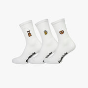 WASEN LEDERHOSE 3er Set Mix, Lederhose, Brezel, Bier Maßkrug, Stuttgart, Sportsocken, Tennissocken