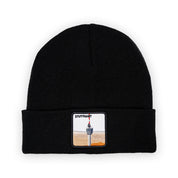 Stuttgart Fernsehturm Patch Beanie Bestickt, Headwear, Rib Beanie, Strickmütze