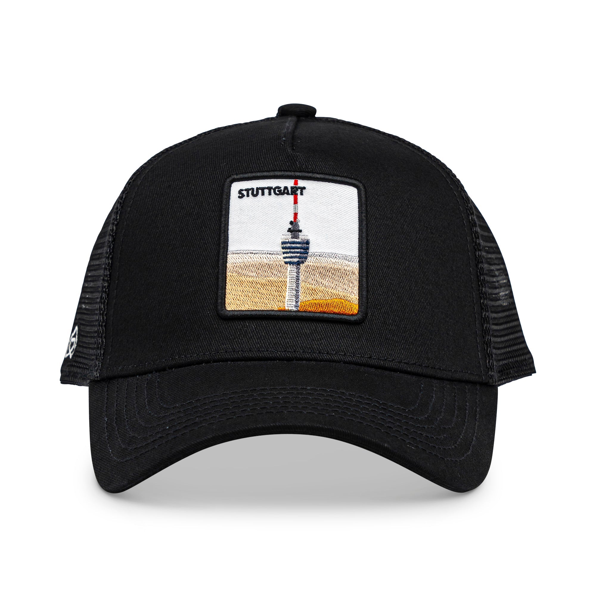 Stuttgart Fernsehturm Trucker Cap Mit Patch, Headwear, Kappe, Bestickt