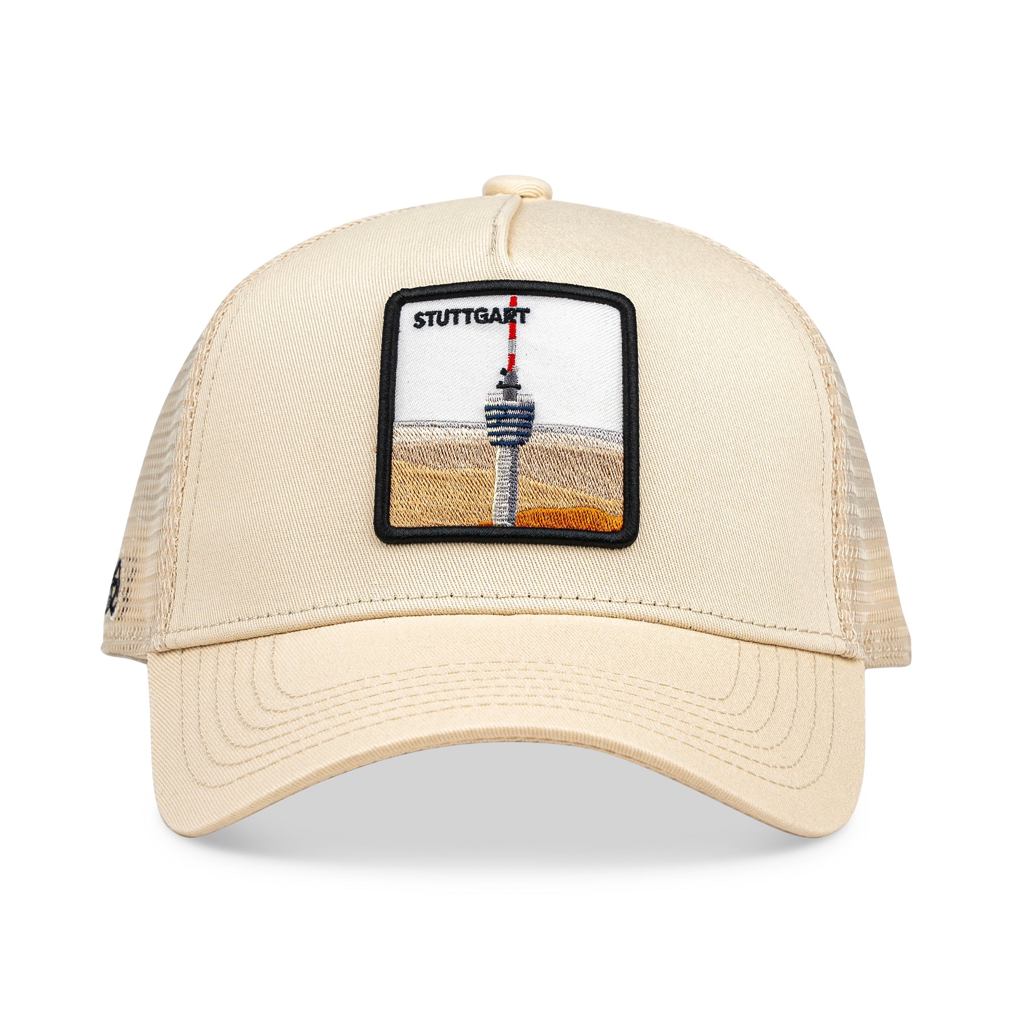 Stuttgart Fernsehturm Trucker Cap Mit Patch, Headwear, Kappe, Bestickt