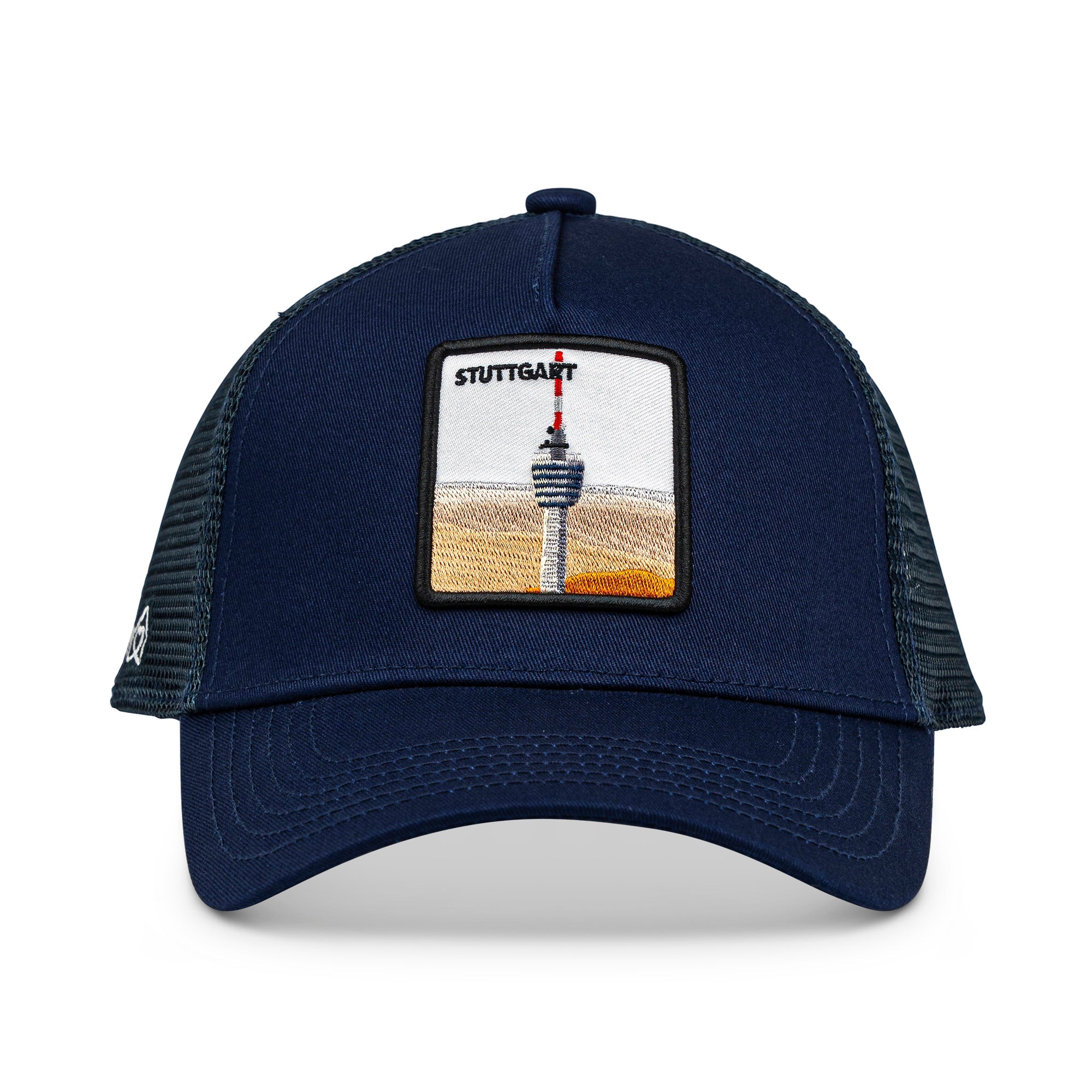Stuttgart Fernsehturm Trucker Cap Mit Patch, Headwear, Kappe, Bestickt