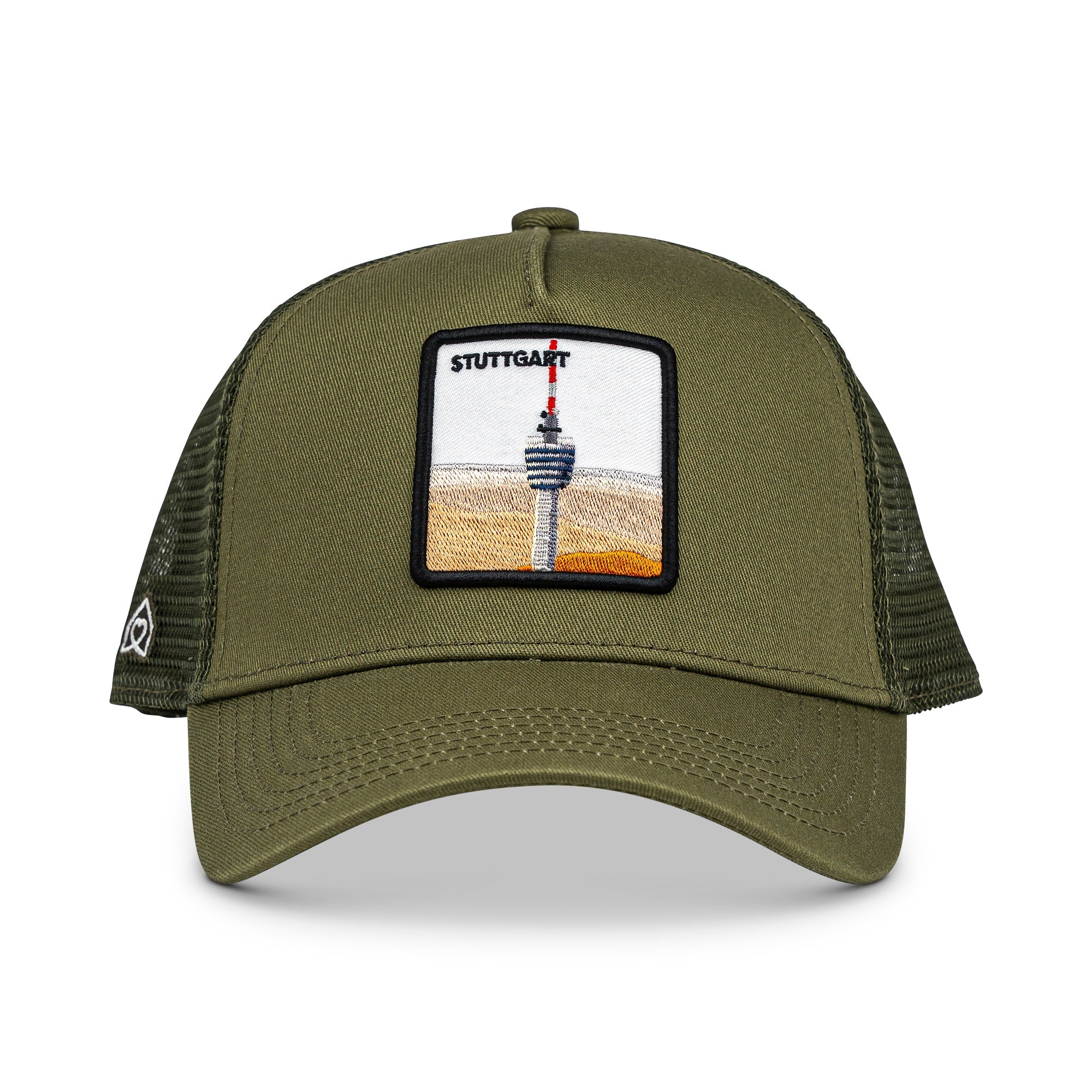 Stuttgart Fernsehturm Trucker Cap Mit Patch, Headwear, Kappe, Bestickt