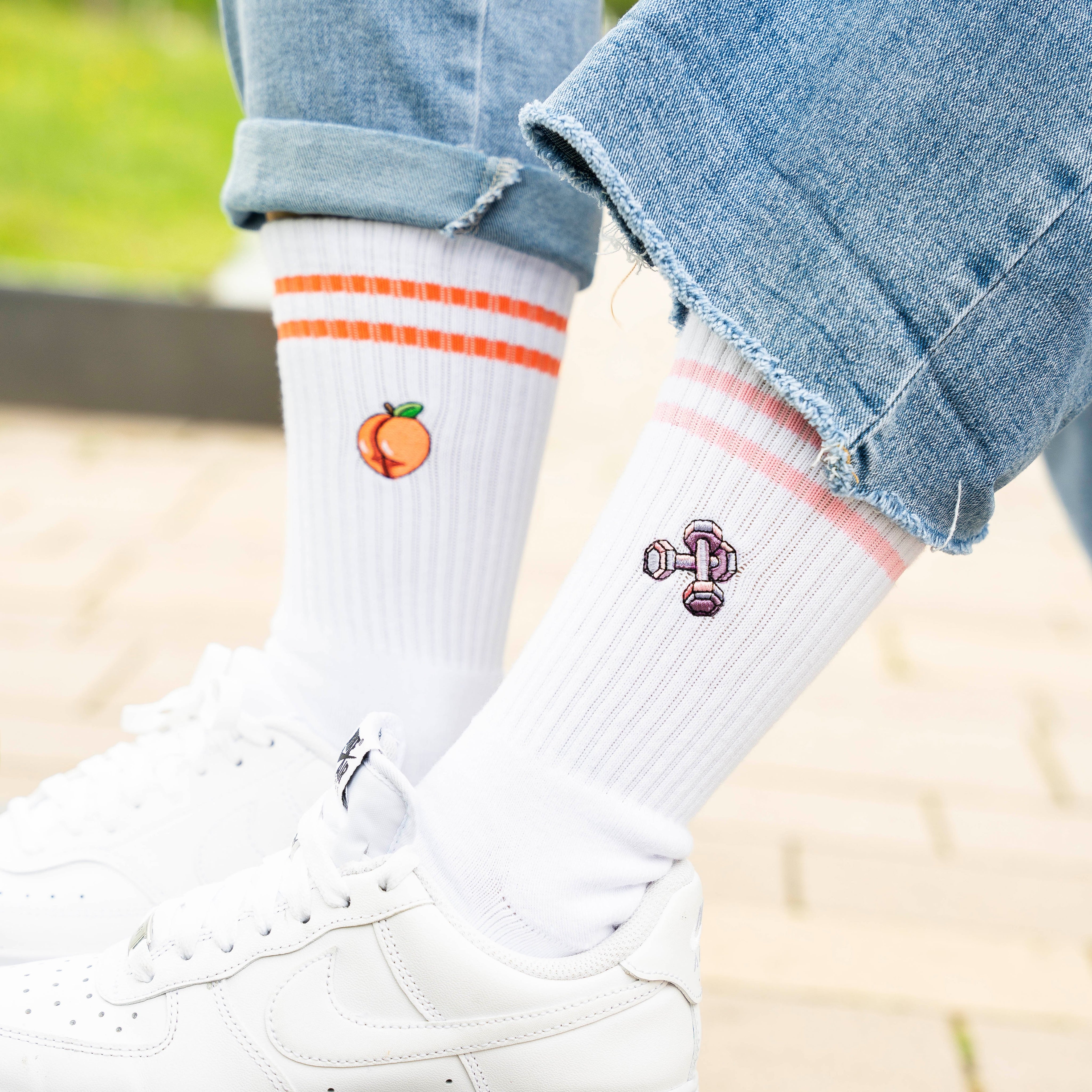KURZHANTEL Socken rosa, Sportsocken, Tennissocken