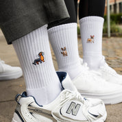 Hunde Mix Sportsocken, 4er Set