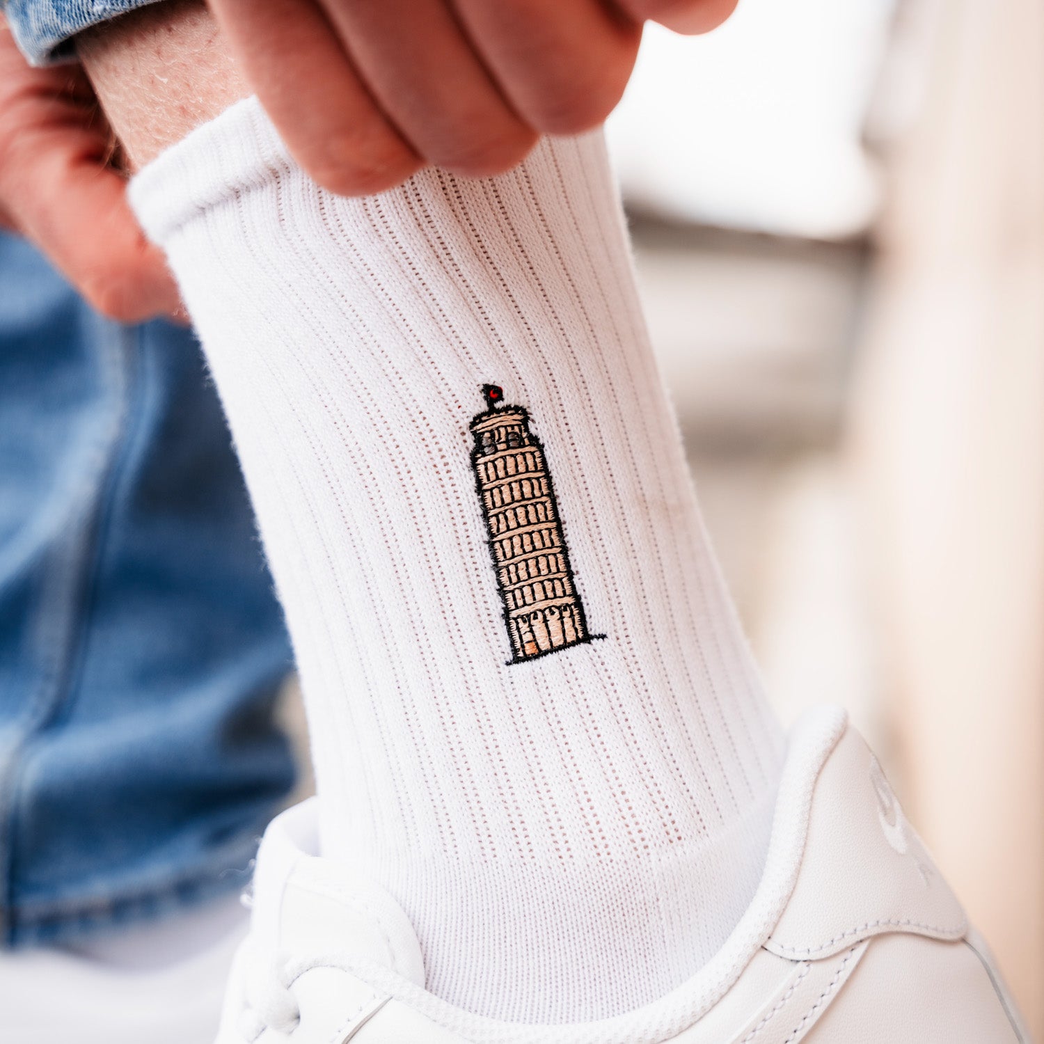 Schiefer Turm Sportsocken, Pisa