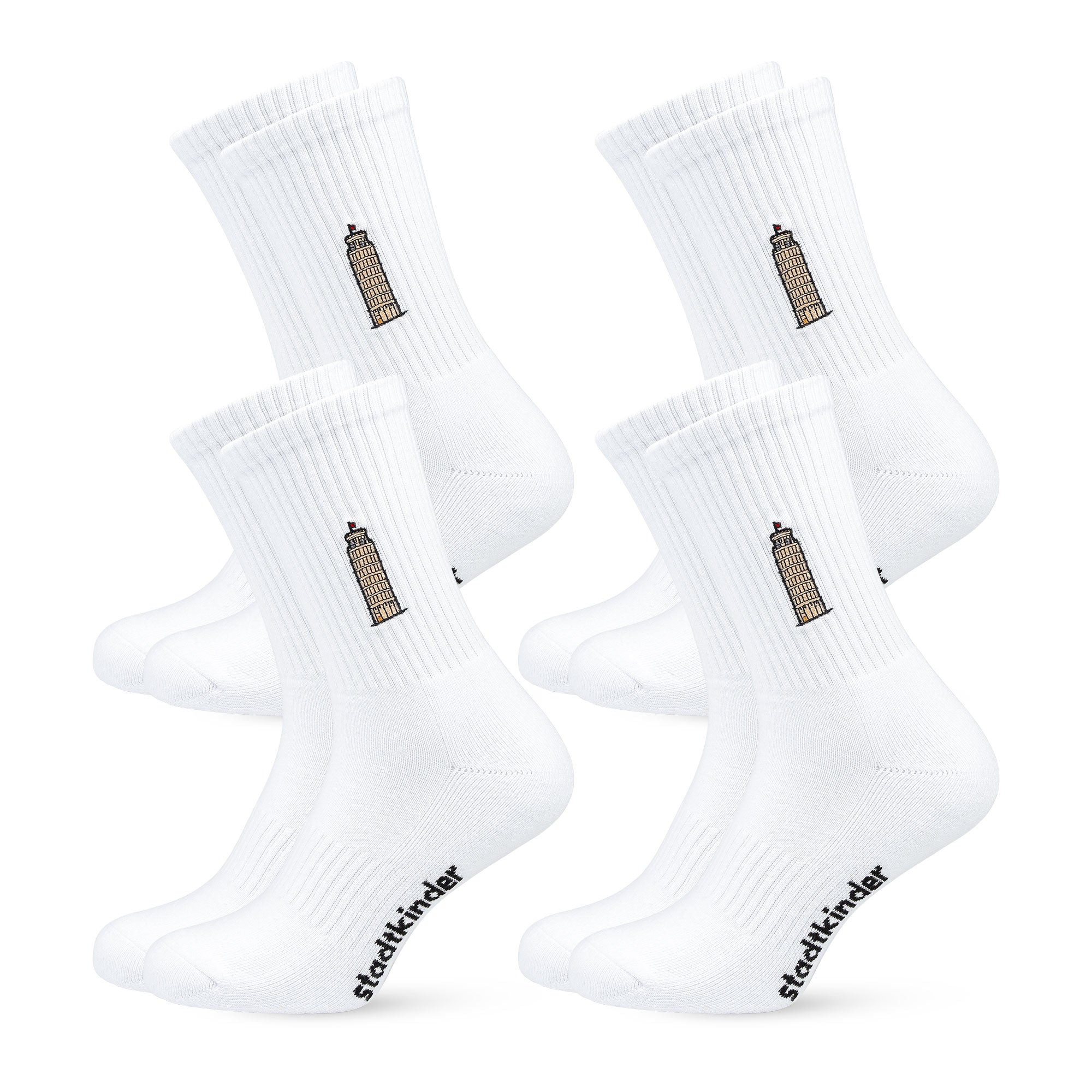 SCHIEFER TURM Socken, Pisa, Sportsocken, Tennissocken