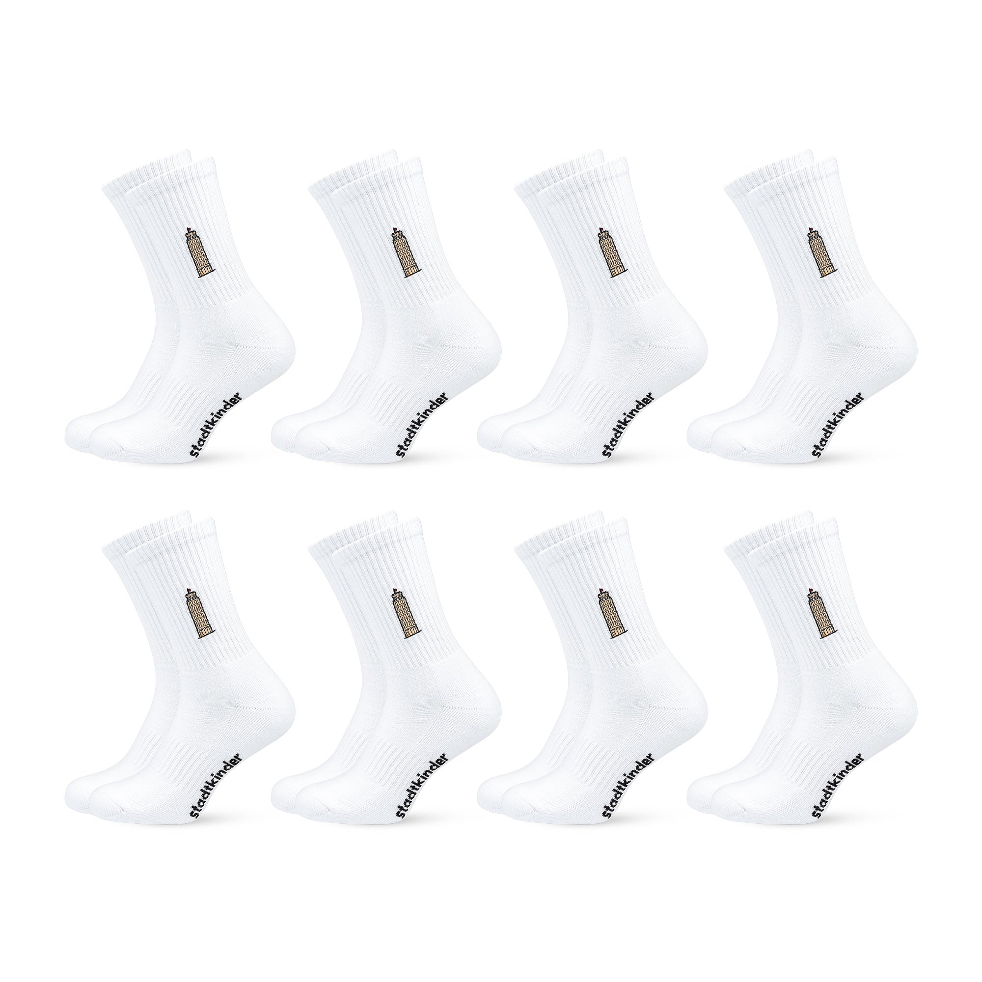 SCHIEFER TURM Socken, Pisa, Sportsocken, Tennissocken