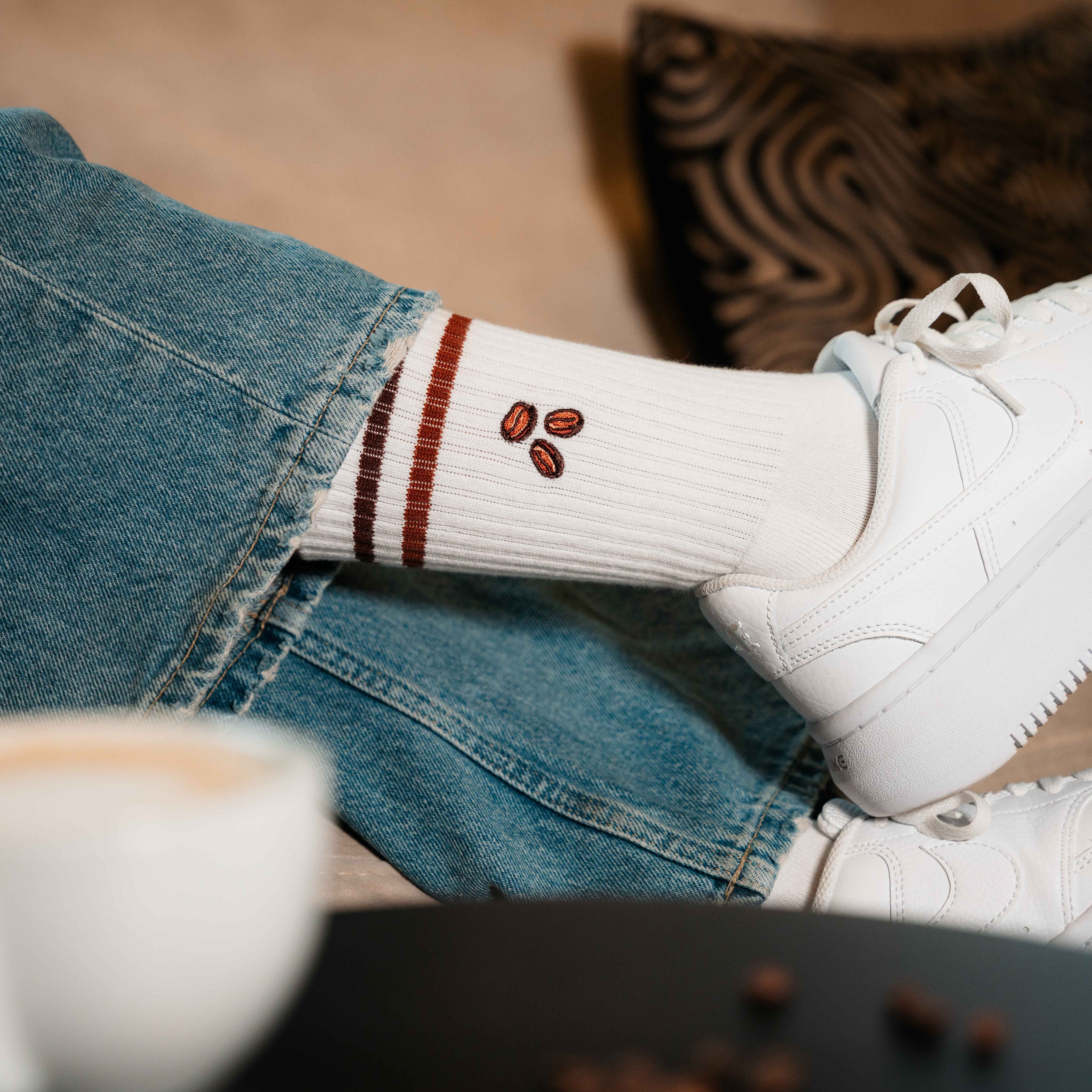 Kaffeebohnen Sportsocken