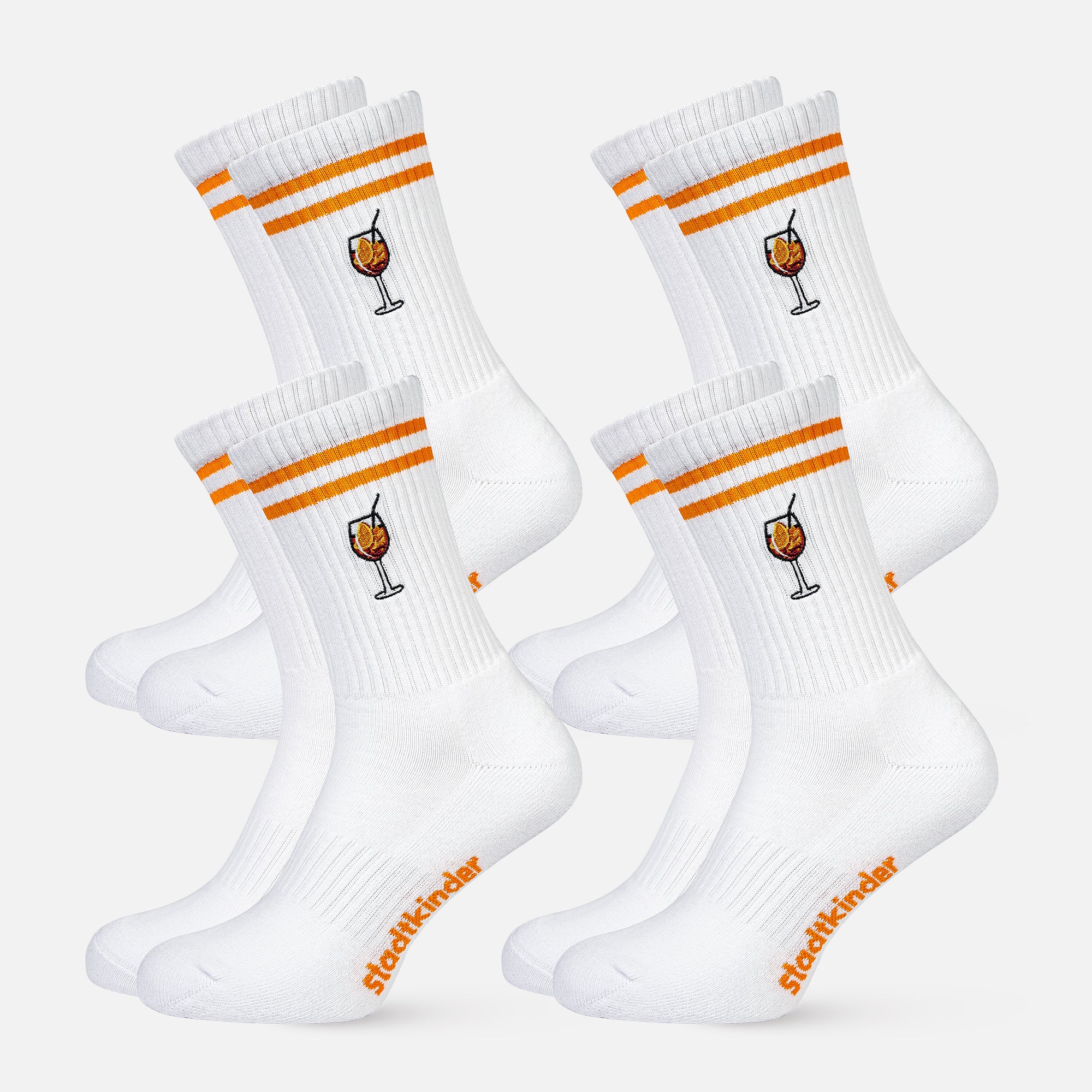 4er Set SPRITZ APERITIF Socken, Sportsocken, Tennissocken