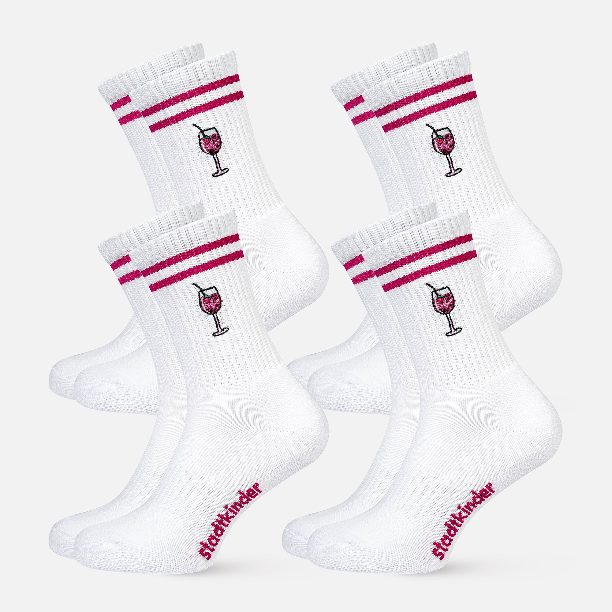 4er Set WILDBERRY APERITIF Socken, Sportsocken, Tennissocken
